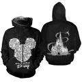 Sweat à capuche imprimé Disney 3D pour hommes sweat à capuche veste Smile sweat à capuche