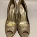 Jessica Simpson Shoes | Jessica Simpson Faux Snake Skin Heels, Size 8b/38 | Color: Tan | Size: 8