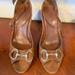 Gucci Shoes | Gucci Suede Peptoe Heel | Color: Brown | Size: 7.5