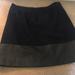 J. Crew Skirts | J. Crew Faux Leather And Wool Skirt | Color: Black/Blue | Size: 8