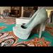 Jessica Simpson Shoes | Jessica Simpson Ice Blue Suede Platforms 7 | Color: Blue | Size: 7
