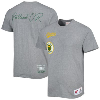 Graues Mitchell & Ness Portland Timbers City T-Shirt für Herren Image