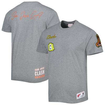Graues Mitchell & Ness San Jose Earthquakes City T-Shirt für Herren Image