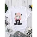 Spy X Family Cartoon 90S O-Neck Women Short Sleeve Tees Printed T-Shirt Girl Fashion Top Clothes