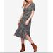 Free People Dresses | Free People Casual Midi Dress | Color: Black/White | Size: 0