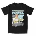 T-shirt imprimé princesse Diana pour hommes et femmes 100% coton vêtements décontractés Merch