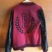 Pink Victoria's Secret Jackets & Coats | Maroon Varsity Jacket | Color: Pink | Size: S