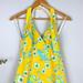 Lilly Pulitzer Dresses | Lilly Pulitzer - Les Monkey - Halter Dress Size 4 | Color: Blue/Yellow | Size: 4