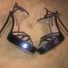 Zara Shoes | Metallic Blue Platform Heels | Color: Blue | Size: 10