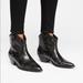 Free People Shoes | Free People Vegan Desert Western Booties 8 Nwb | Color: Black/Silver | Size: 8