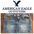 American Eagle Outfitters Skirts | American Eagle Outfitters Denim Skirt | Color: Black | Size: 6