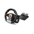 KROM Lenkrad Pedale für Gaming K-WHEEL -NXKROMKWHL- Multiplattform, Schalt- und Lenkradpaddles, Vibrationseffekt, kompatibel zu PC, PS3, PS4 und XBOX, Schwarz