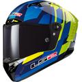 LS2 FF805 Thunder Carbon Gas Casco, blu-giallo, dimensione S