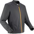 Segura Phil Blouson en cuir de moto, noir-jaune, taille XL