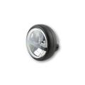 Phare LED HIGHSIDER 5 3/4 pouces PECOS TYPE 5, noir mat, lentille noire, fixation latérale.