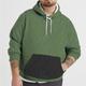 Homme Grande Taille Sweat à capuche Grand et grand Bloc de couleur Capuche Manches Longues Printemps Automne basique Design Grande Taille Casual du quotidien Des sports Hauts