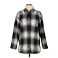 Madewell Jacket: Mid-Length Gray Plaid Jackets & Outerwear - Women's Size Small