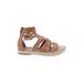 Born Sandals: Espadrille Platform Summer Tan Print Shoes - Women's Size 8 - Open Toe