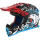 LS2 MX437 Fast Evo II Mini Starmaw Kinder Motocross Helm, schwarz-rot-blau, Größe S