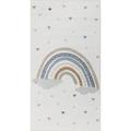 Tapis Enfant Lavable en Machine Arc-en-Ciel Multicolore/Orange 80x150