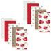 Hudson Baby Infant Girl Quilted Burp Cloths 10pk Rose Leopard One Size