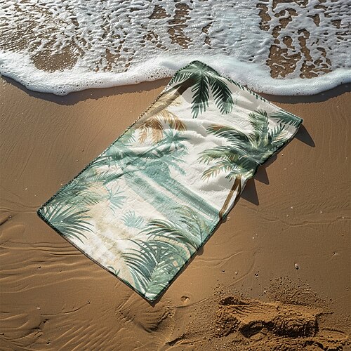 Strandtuch, bequeme Decken, Love Sea-Serie, Badetuch, großes Handtuch mit 3D-Druckmuster, Badetuch, Strandlaken, Decke, klassisch, 100 % Mikrofaser Image