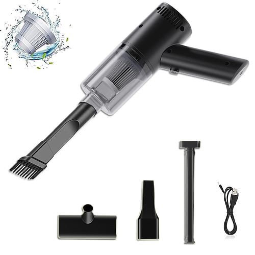 Auto-Staubsauger, kabelloser Handstaubsauger, Kfz-Zubehör, tragbarer kleiner Haushalts-Desktop-Staubsauger, Superleistung Image