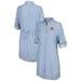 Clemson Tigers Chambray Stripe Cover-up Shirt Dress At Nordstrom