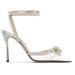 Silver Double Bow 110 Heels