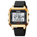 SKMEI Men Digital Watch Fashion Casual Wristwatch Luminous Alarm Clock Countdown Calendar Silicone Watch