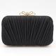 Women's Clutch Bags Satin Party Event / Party Bridal Shower Crystals Black Champagne Dark Blue