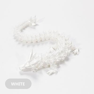 3D Printed Crystal Dragon Gem Dragon 3D Articulated Dragon Toys Rotatable and Dragon Chinese Flexible Realistic Ornament