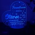 LED Lamp Gifts for Sister, Daughter Night Light with Base, Sister Christmas Gifts, Birthday Gifts for Sister, Daughter from Sisters Mother, Heart-Shaped Night Lamp