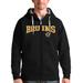 Men's Antigua Black Boston Bruins Wordmark Victory Full-Zip Hoodie