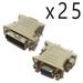 DVI-I 24+5 Pin Dual Link Male to VGA Female Adapter Converter Monitor PC 25 Pack