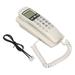 KXT777CID Corded Wall Phone Calendar LCD Display Redial Function Landline Corded Telehone for Hotel Home Office(White )