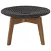 Cane-line Teak Outdoor Footstool / Side Table with Cushion Set - 5358RODGT | 5358YS95