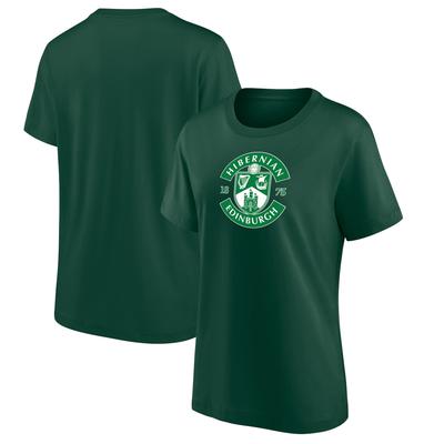 Hibernian Primary Logo Grafik-T-Shirt – Dunkelgrün – Damen Image