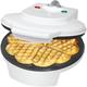 Clatronic WA 3491 Elektrisches Waffeleisen, 5 herzförmige Waffeln, Antihaftbeschichtung, Temperaturregler, Platte 18 cm, 1200W, Bianco, Bianco