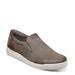 Nunn Bush Kore City Walk Canvas Moc Toe Slip-On - Mens 7.5 Grey Slip On Medium