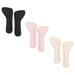 3 Pairs Sandals Capri Pad Womens Heels Foot High Inserts for Women s Man Insoles Invisible Non-slip Emulsion