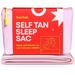 Self Tan Sleep Sac - Keep Sheets Clean from Self Tanner Stains - 100% Cooling Silky Poly Sleeping Sack - Wonâ€™t Rub or Absorb Tanning Lotion - Lightweight Breathable Large w Foot Openings