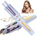 Automatic Curling Iron 1 1/4 inch Automatic Hair Curler Hair Curler Automatic Rotating Fast Heating Curling Wand Hair Curlers 1.25 with 9 Adjustable Temps & Anti-Scald & Timer(Purple)