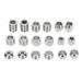 18Pcs Viking Hair Beads Stainless Steel High Hardness Perfect Size Simple Design Wide Application Dread Beads