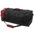 TPRC 81,3 cm große, Faltbare Reisetasche, Schwarz/Rot, 32-Inch, Faltbare Reisetasche mit Rollen, 81,3 cm