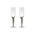 Denby Classic Black Champagne Flute Set Of 2