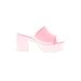 Public Desire Mule/Clog: Pink Shoes - Women's Size 7