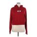 Vans Pullover Hoodie: Red Print Tops - Women's Size X-Large