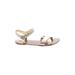 J.Crew Sandals: Gold Solid Shoes - Women's Size 8 - Open Toe