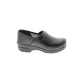 Dansko Mule/Clog: Slip On Wedge Minimalist Black Solid Shoes - Women's Size 40 - Round Toe